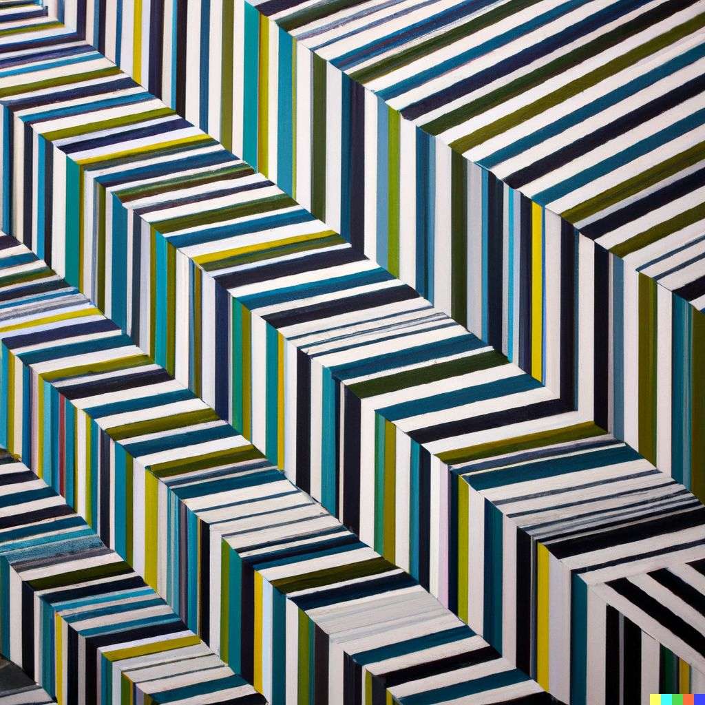 a representation of anxiety, painting by Sol LeWitt